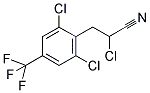 2-CHLORO-3-[2,6-DICHLORO-4-(TRIFLUOROMETHYL)PHENYL]PROPANENITRILE 结构式