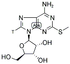2-Methylthioadenosine, [8-3H]- 结构式