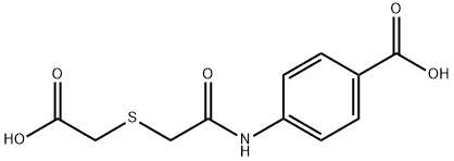 4-((2-[(CARBOXYMETHYL)SULFANYL]ACETYL)AMINO)BENZENECARBOXYLIC ACID 结构式