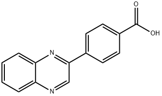 4-(2-QUINOXALINYL)BENZOIC ACID 结构式