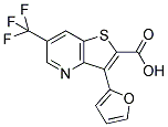 3-(FURAN-2-YL)-6-(TRIFLUOROMETHYL)THIENO[3,2-B]PYRIDINE-2-CARBOXYLIC ACID 结构式