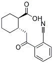 TRANS-2-[2-(2-CYANOPHENYL)-2-OXOETHYL]CYCLOHEXANE-1-CARBOXYLIC ACID 结构式