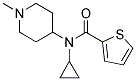 N-(Cyclopropyl)-N-(1-methylpiperidin-4-yl)thiophene-2-carboxamide 结构式
