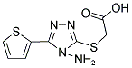 ([4-AMINO-5-(2-THIENYL)-4H-1,2,4-TRIAZOL-3-YL]SULFANYL)ACETIC ACID 结构式