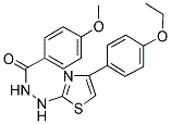 N'-[4-(4-ETHOXYPHENYL)-1,3-THIAZOL-2-YL]-4-METHOXYBENZOHYDRAZIDE 结构式
