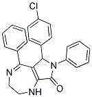 6-(4-CHLOROPHENYL)-5,7-DIPHENYL-2,3,6,7-TETRAHYDROPYRROLO[3,4-E][1,4]DIAZEPIN-8(1H)-ONE 结构式