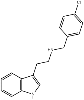 N-(4-Chlorobenzyl)-2-(1H-indol-3-yl)ethanamine 结构式