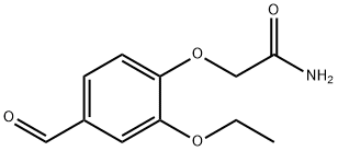 2-(2-乙氧基-4-甲酰苯氧基)乙酰胺 结构式