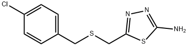 5-{[(4-氯苄基)硫代]甲基}-1,3,4-噻二唑-2-胺 结构式