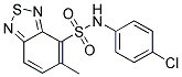 N-(4-CHLOROPHENYL)-5-METHYL-2,1,3-BENZOTHIADIAZOLE-4-SULFONAMIDE 结构式