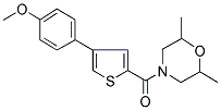 4-[[4-(4-METHOXYPHENYL)THIOPHEN-2-YL]CARBONYL]-2,6-DIMETHYLMORPHOLINE 结构式