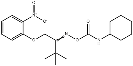 1-[2-(([(CYCLOHEXYLAMINO)CARBONYL]OXY)IMINO)-3,3-DIMETHYLBUTOXY]-2-NITROBENZENE 结构式