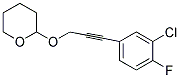 2-([3-(3-CHLORO-4-FLUOROPHENYL)PROP-2-YNYL]OXY)TETRAHYDRO-2H-PYRAN 结构式