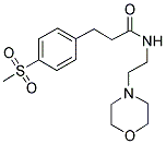 N-(2-MORPHOLINOETHYL)-4-(METHYLSULPHONYL)BENZENEPROPANAMIDE 结构式