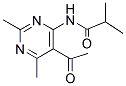 N-(5-ACETYL-2,6-DIMETHYLPYRIMIDIN-4-YL)-2-METHYLPROPANAMIDE 结构式