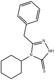 5-苄基-4-环己基-4H-[1,2,4]三唑-3-硫醇 结构式