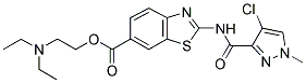 2-(DIETHYLAMINO)ETHYL 2-(4-CHLORO-1-METHYL-1H-PYRAZOLE-3-CARBOXAMIDO)BENZO[D]THIAZOLE-6-CARBOXYLATE 结构式