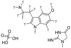 5-HYDROXY[G-3H]TRYPTAMINE CREATININE SULFATE 结构式