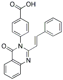 4-(4-OXO-2-STYRYL-4 H-QUINAZOLIN-3-YL)-BENZOIC ACID 结构式