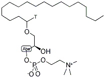 LYSO PLATELET ACTIVATING FACTOR, (1-O-[3H]OCTADECYL) 结构式