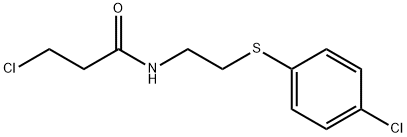 3-CHLORO-N-(2-[(4-CHLOROPHENYL)SULFANYL]ETHYL)PROPANAMIDE 结构式