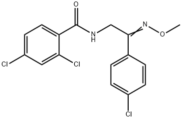 2,4-DICHLORO-N-[2-(4-CHLOROPHENYL)-2-(METHOXYIMINO)ETHYL]BENZENECARBOXAMIDE 结构式