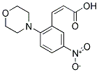 3-(2-MORPHOLINO-5-NITROPHENYL)ACRYLIC ACID 结构式