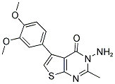 3-AMINO-5-(3,4-DIMETHOXY-PHENYL)-2-METHYL-3H-THIENO[2,3-D]PYRIMIDIN-4-ONE 结构式