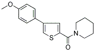 1-[[4-(4-Methoxyphenyl)thiophen-2-yl]carbonyl]piperidine 结构式