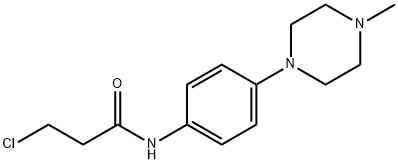 3-Chloro-N-[4-(4-methylpiperazino)phenyl]propanamide 结构式