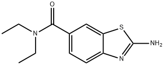 2-AMINO-BENZOTHIAZOLE-6-CARBOXYLIC ACID DIETHYLAMIDE 结构式