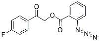 2-(4-FLUOROPHENYL)-2-OXOETHYL 2-AZIDOBENZOATE 结构式