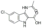 3-ACETYLAMINO-5-CHLORO-1H-INDOLE-2-CARBOXYLIC ACID 结构式