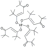 HAFNIUM TETRAMETHYLHEPTANEDIONATE 结构式