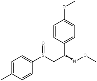 1-(4-METHOXYPHENYL)-2-[(4-METHYLPHENYL)SULFINYL]-1-ETHANONE O-METHYLOXIME 结构式