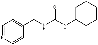 1-环己基-3-(吡啶-4-基甲基)脲 结构式