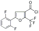 5-(2,6-DIFLUOROPHENYL)-2-(TRIFLUOROMETHYL)FURAN-3-CARBONYL CHLORIDE 结构式