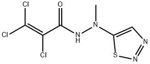2,3,3-TRICHLORO-N'-METHYL-N'-(1,2,3-THIADIAZOL-5-YL)ACRYLOHYDRAZIDE 结构式