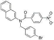 N-(4-BROMOBENZYL)-N-2-NAPHTHYL-4-NITROBENZAMIDE 结构式