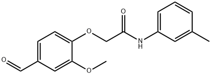 2-(4-FORMYL-2-METHOXY-PHENOXY)-N-M-TOLYL-ACETAMIDE 结构式