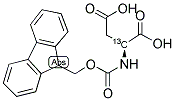 L-ASPARTIC-2-13C ACID, N-FMOC DERIVATIVE 结构式