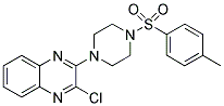 2-CHLORO-3-(4-[(4-METHYLPHENYL)SULFONYL]PIPERAZINO)QUINOXALINE 结构式