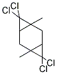 4,4,8,8-TETRACHLORO-1,5-DIMETHYLTRICYCLO[5.1.0.0(3,5)]OCTANE 结构式