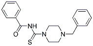 PHENYL-N-((4-BENZYLPIPERAZINYL)THIOXOMETHYL)FORMAMIDE 结构式