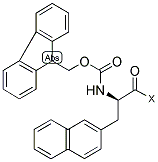 FMOC-D-2-NAL-WANG RESIN 结构式