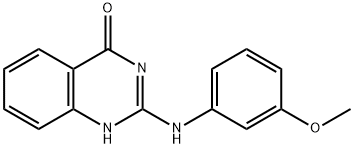 2-(3-METHOXYANILINO)-4(3H)-QUINAZOLINONE 结构式