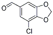 7-CHLORO-1,3-BENZODIOXOLE-5-CARBALDEHYDE 结构式