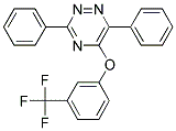 3,6-DIPHENYL-1,2,4-TRIAZIN-5-YL 3-(TRIFLUOROMETHYL)PHENYL ETHER 结构式