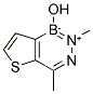 1-HYDROXY-2,4-DIMETHYLTHIENO[3,2-D][1,2,3]DIAZABORINID-2-IUM 结构式