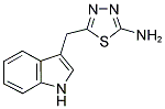 5-(1 H-INDOL-3-YLMETHYL)-[1,3,4]THIADIAZOL-2-YLAMINE 结构式